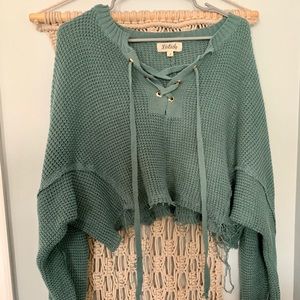 Ballerina Cut Cable Sweatee